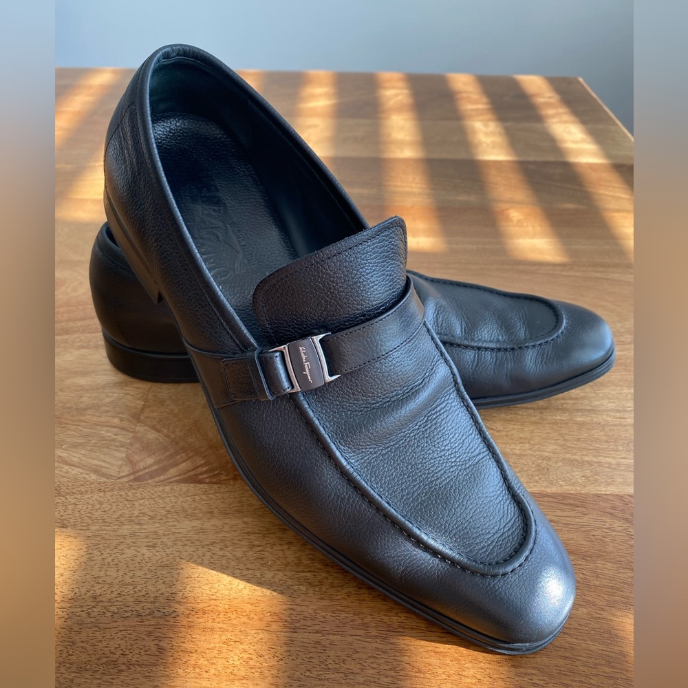 *SOLD* Salvatore Ferragamo Black Loafers 10.5